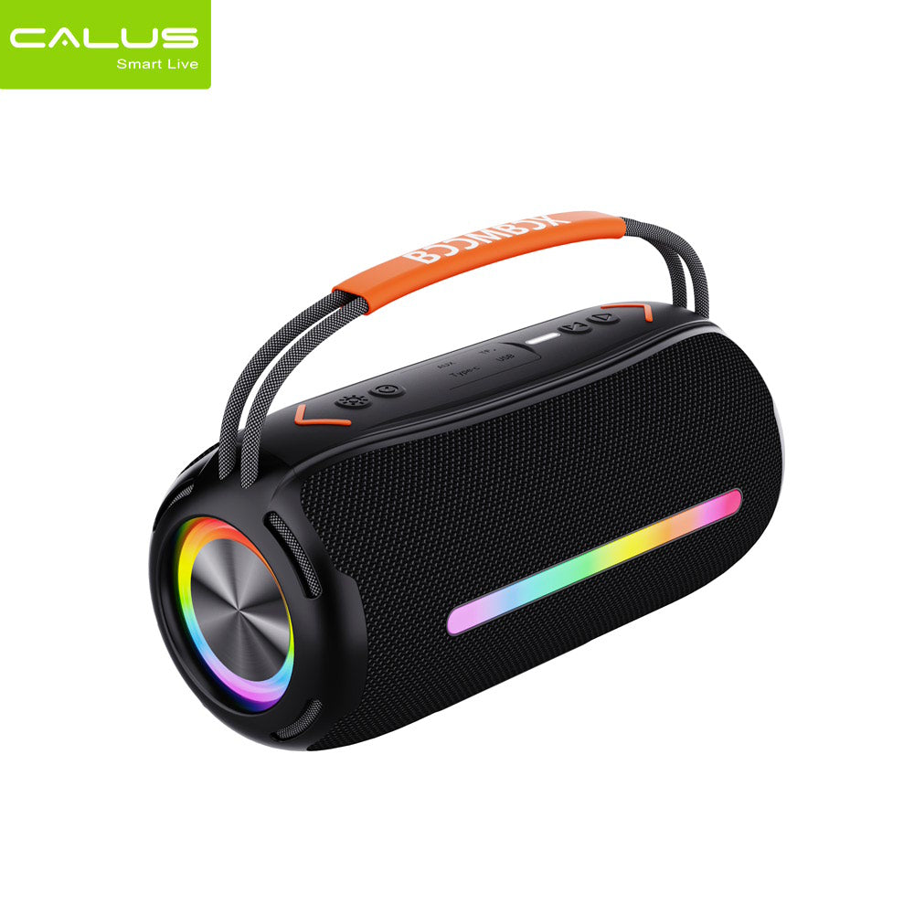 Calus S69 Portable Bluetooth Speaker | 8Hr Playtime, Splash-Proof, Stereo Sound, Multi-Source