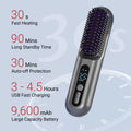 2-in-1 Cordless Hair Straightener Brush – Salon-Smooth Hair Anywhere
