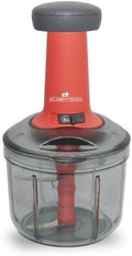 1.5L Manual Hand-Press Vegetable Chopper – Stainless Steel Food Cutter