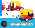 Musical Auto Rickshaw Tricycle Toy – LED Lights & Sounds for Kids