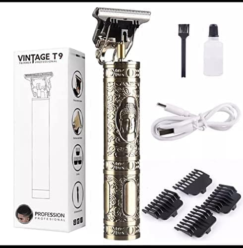T9 Professional Hair Trimmer for Men | Zero Gap, Titanium T-Blade, LCD Display, USB Rechargeable