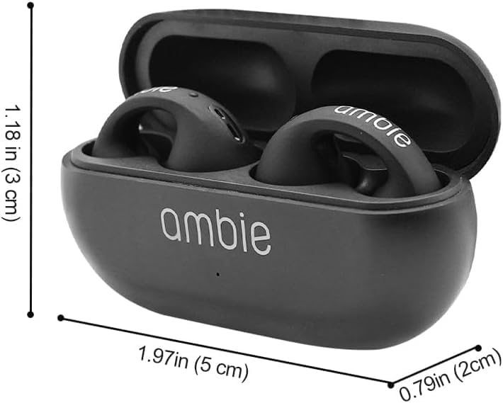Ambie Sound Earcuffs Pro | TWS Wireless Bluetooth Earbuds, Bone Conduction, Waterproof, Sport