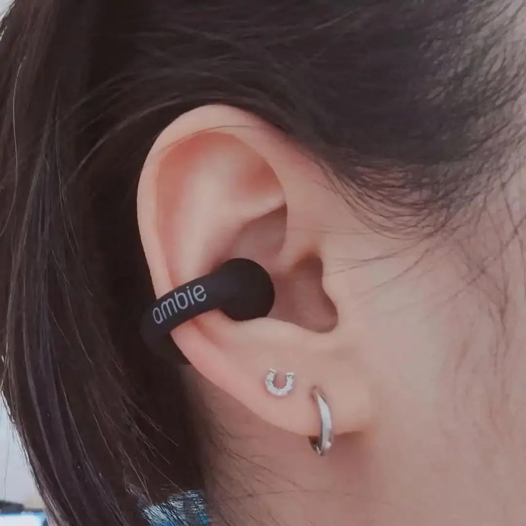 Ambie Sound Earcuffs Pro | TWS Wireless Bluetooth Earbuds, Bone Conduction, Waterproof, Sport