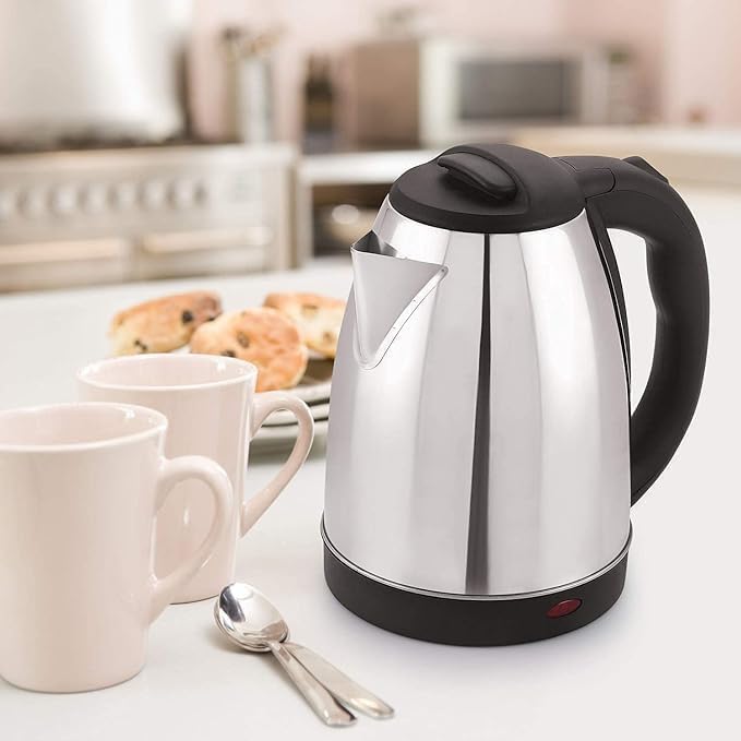 1500W Stainless Steel Electric Kettle – Auto Shut-Off & Boil Dry Protection