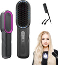 Cordless Hair Straightener Comb – 4 Heat Settings, Ionic & USB Rechargeable