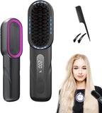 Cordless Hair Straightener Comb – 4 Heat Settings, Ionic & USB Rechargeable