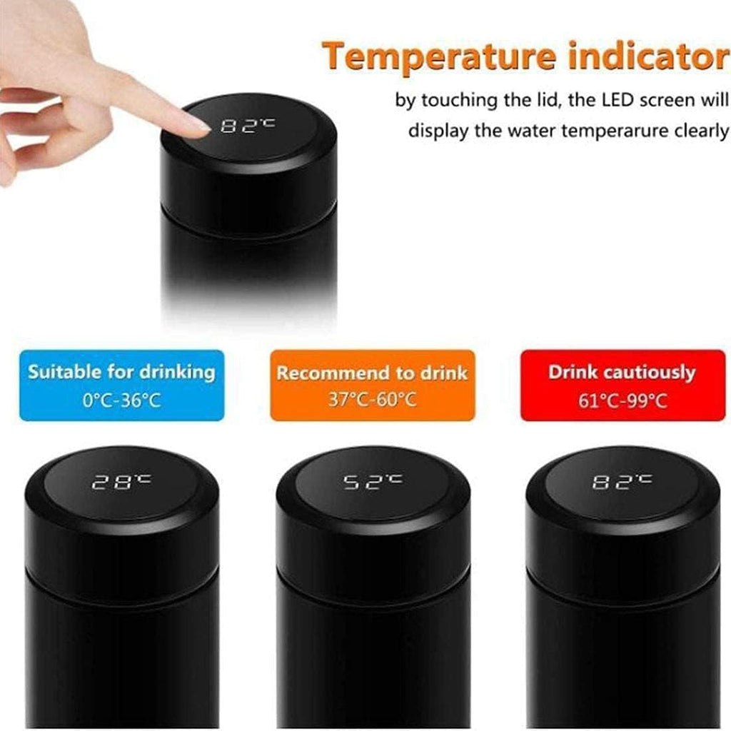 500ml Smart Thermos Cup – LED Temperature Display & 24H Hot/Cold