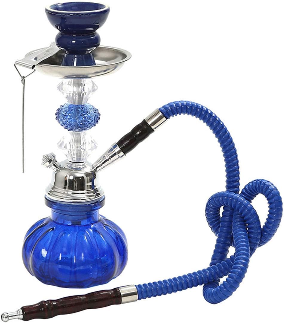 Mini Pumpkin Hookah Set | Portable Shisha Kit with Silicone Hose, Tempered Glass Base, Travel Case