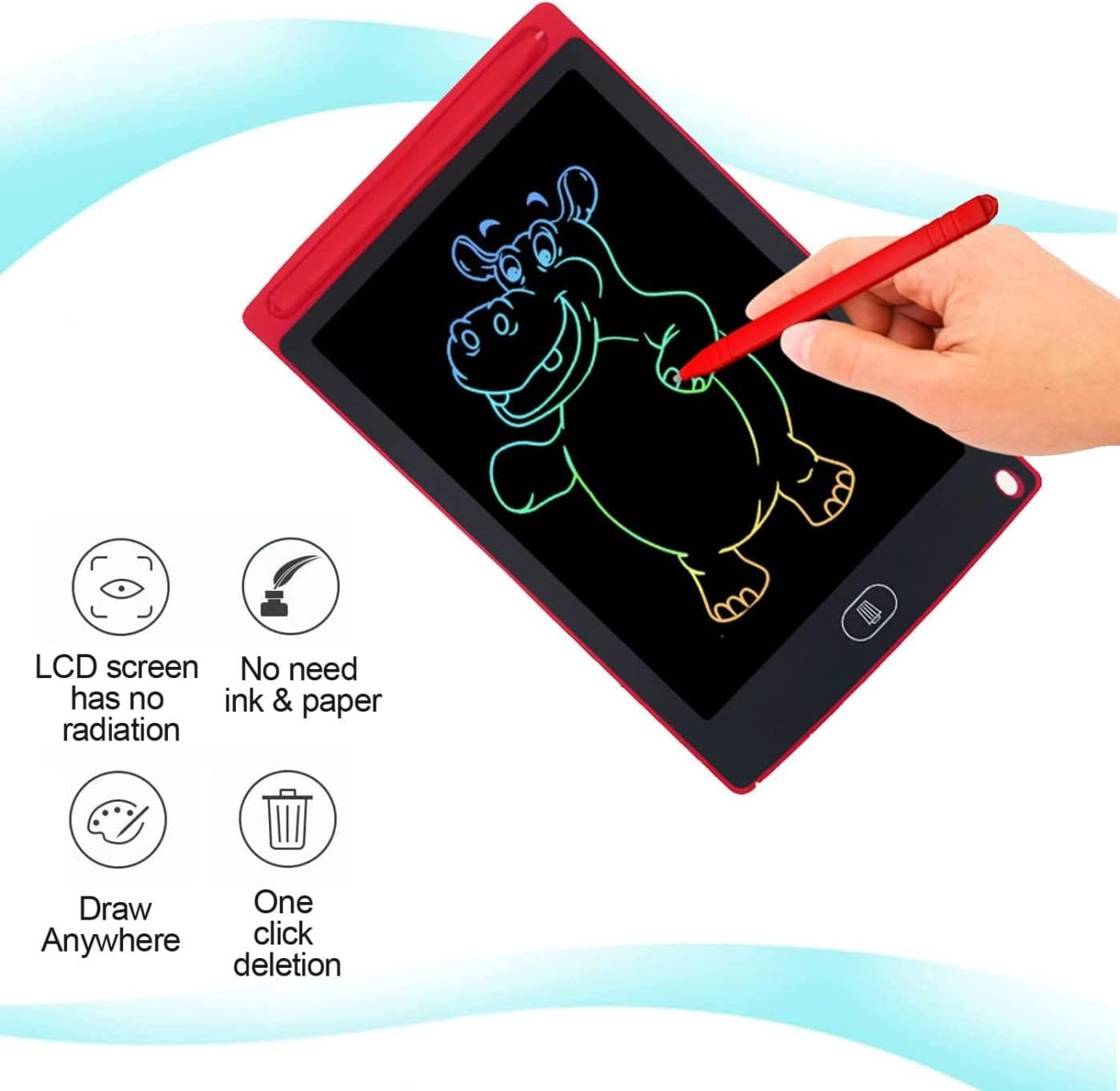 8.5-Inch LCD Writing Tablet – Erasable Doodle Pad for Kids & Adults
