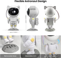Astronaut Galaxy Star Projector Night Light | 8 Nebula Modes, Remote, Timer, 360° Adjustable