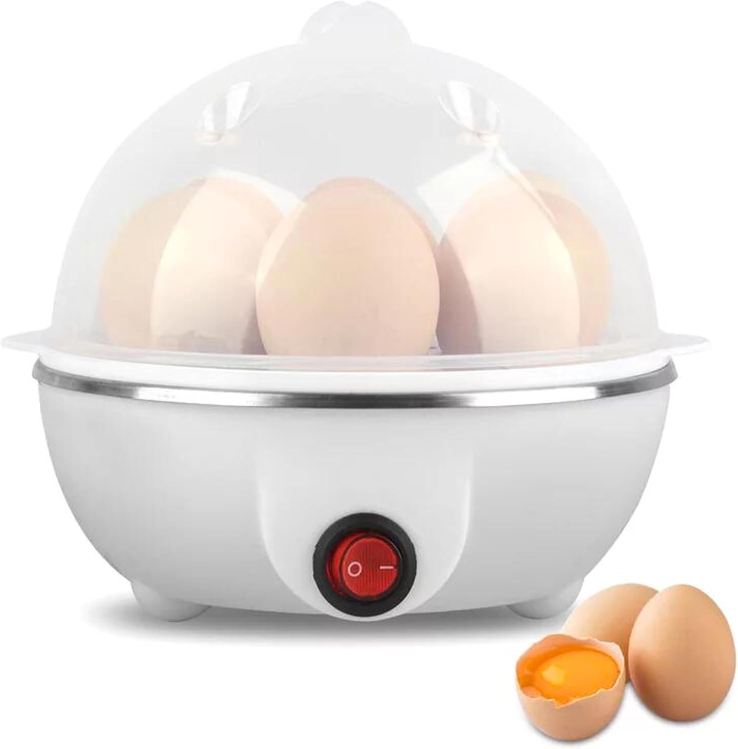Electric Egg Cooker & Poacher | 350W, 7-Egg Capacity, Auto Shut-Off, Multi-Function