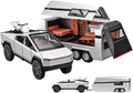 1:32 Diecast Cyber Pickup Truck & Trailer RV Model Set | Alloy, Light Effects, Kids Gift Age 4+
