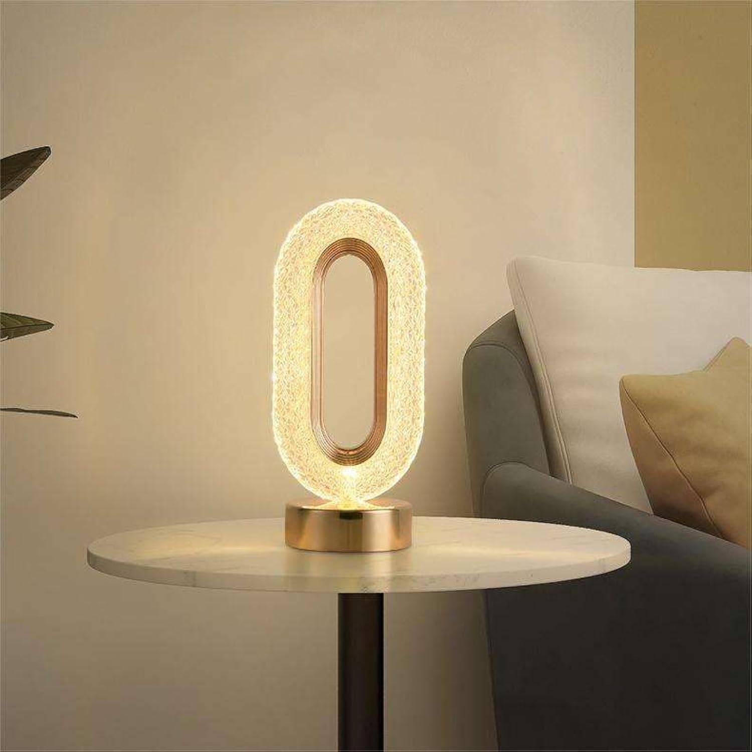 LED Cordless Crystal Table Lamp | USB Touch Dimming, 3 Light Modes, Bedside & Decor Night Light