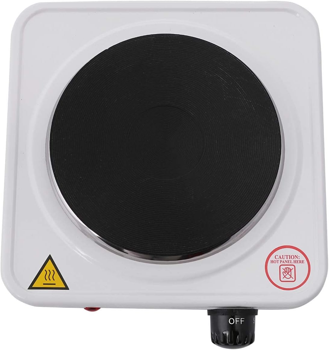 Geepas GHP32013 1000W Electric Single Hot Plate | Cast Iron, Portable, Adjustable Temperature