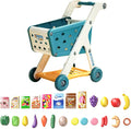 Kids Grocery Shopping Cart Playset | 26-Piece Pretend Food Set, Educational Toy, Age 3+