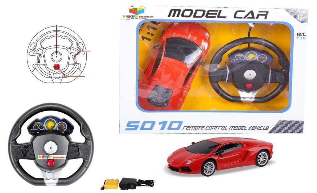 Steering Wheel RC Racing Car – 1:16 Scale Rechargeable Speed Car