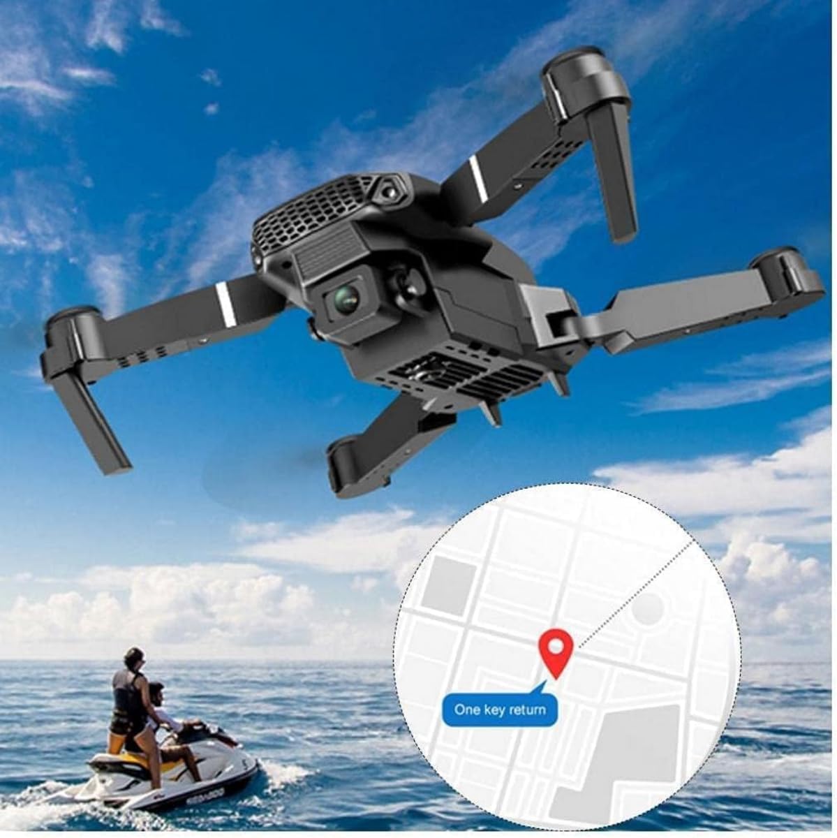 E88 Pro Drone – 4K Dual Camera, WiFi FPV & Foldable RC Quadcopter