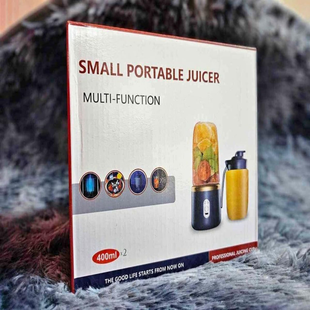 Mini Portable Blender & Juicer | 400ml, 6 Blades, USB Rechargeable, Smoothie Maker
