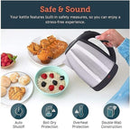 1500W Stainless Steel Electric Kettle – Auto Shut-Off & Boil Dry Protection