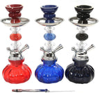 Mini Pumpkin Hookah Set | Portable Shisha Kit with Silicone Hose, Tempered Glass Base, Travel Case