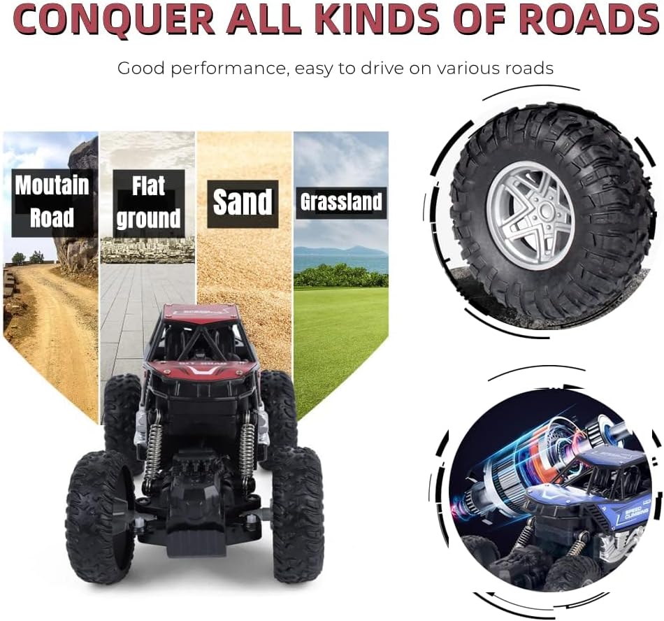 RC Off-Road Climbing Car Toy | High-Speed Drift, Rechargeable, Kids Ages 6-12