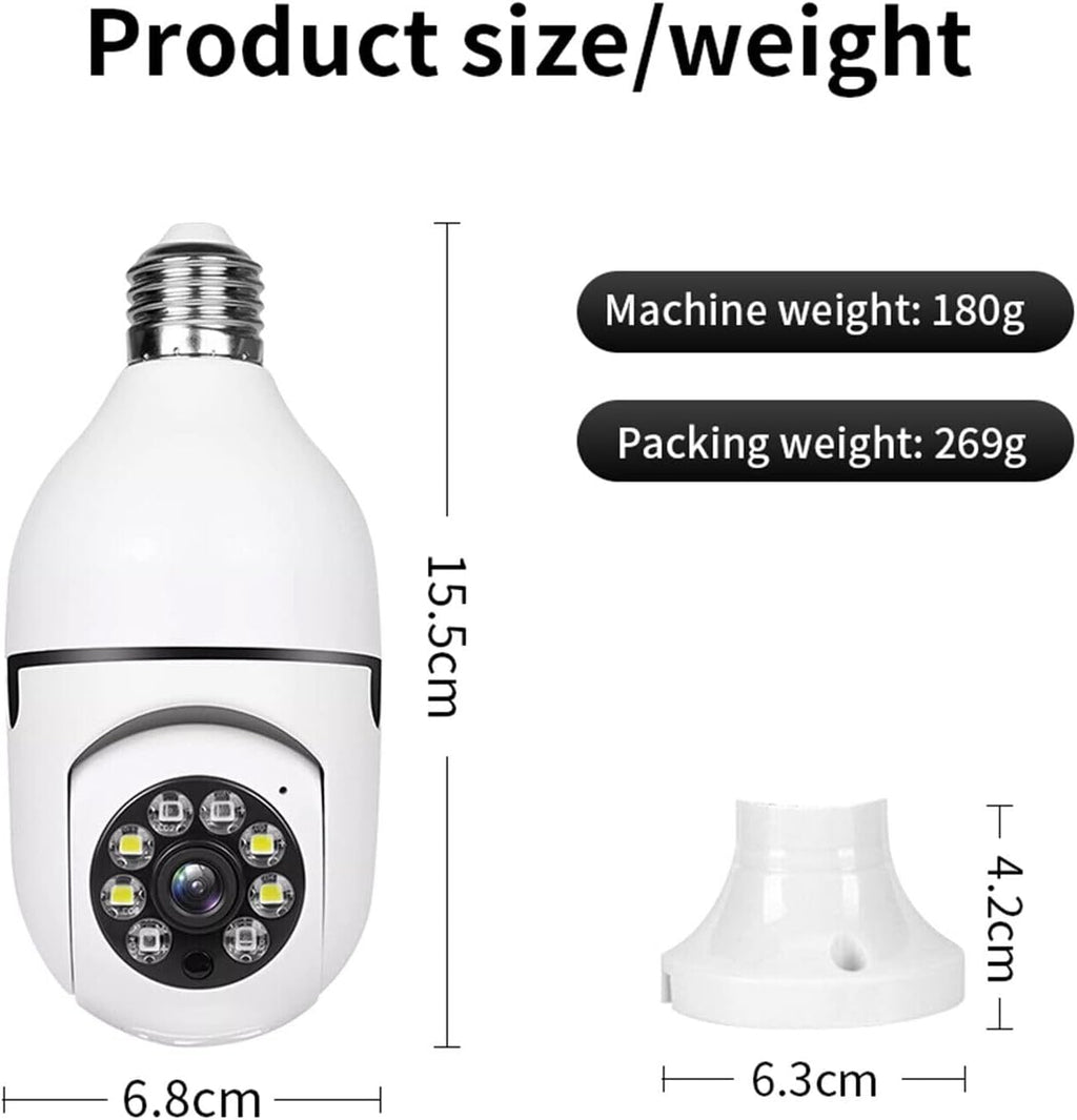 360° WiFi Panorama Security Camera – Smart Home CCTV Monitor
