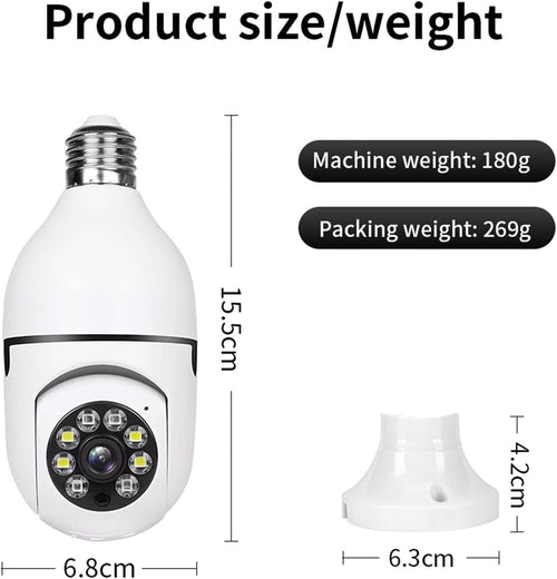 360° WiFi Panorama Security Camera – Smart Home CCTV Monitor