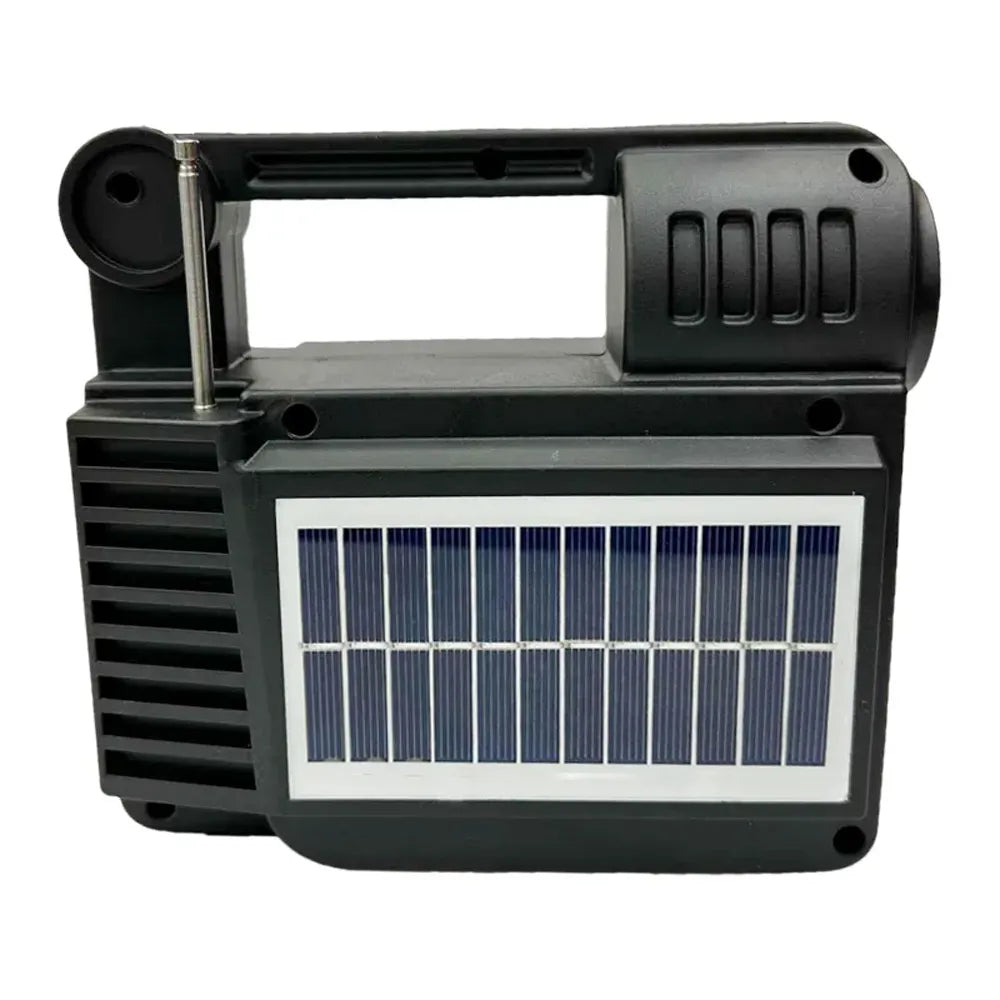 Portable Solar Powered Bluetooth Speaker with Flashlight | FM Radio, TF Card, 1200mAh