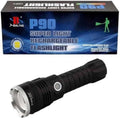 P90 Rechargeable Flashlight | 90000 Lumens, XHP70.2 LED, 5 Modes, IPX7 Waterproof