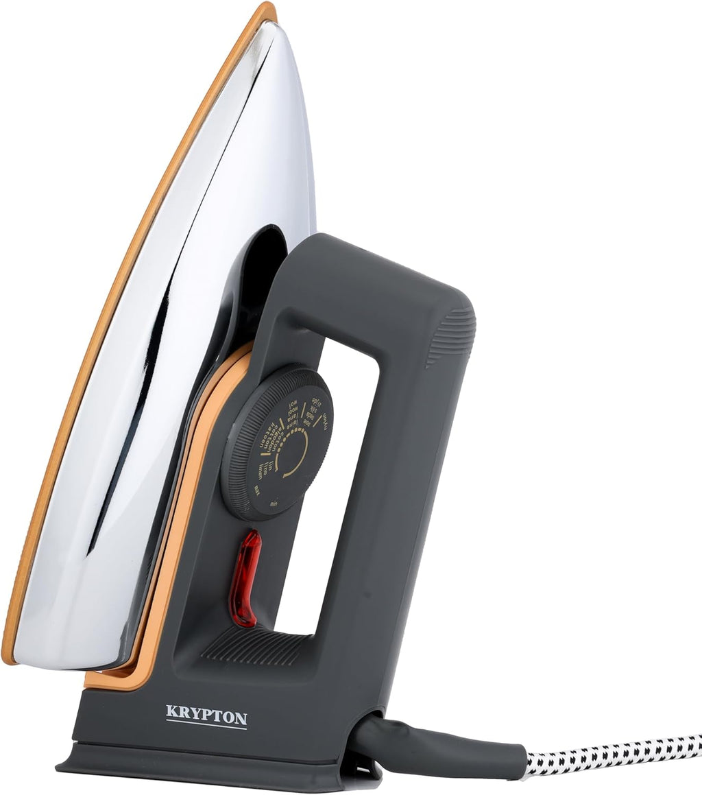 Lightweight Electric Iron 1200W | Ceramic Soleplate, 5 Temperature Settings, 180° Swivel Cord