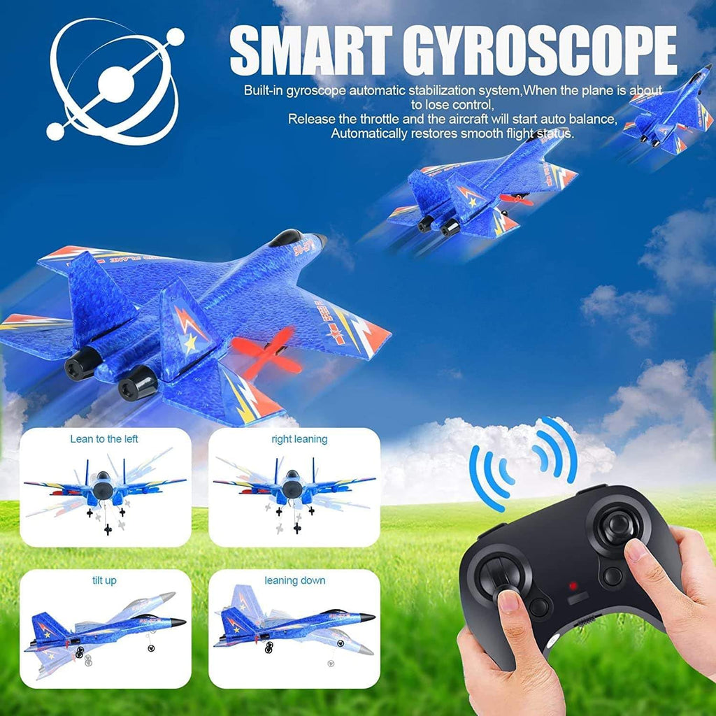 SU-27 RC Airplane – 2.4GHz Remote Control Plane with LED Night Lights