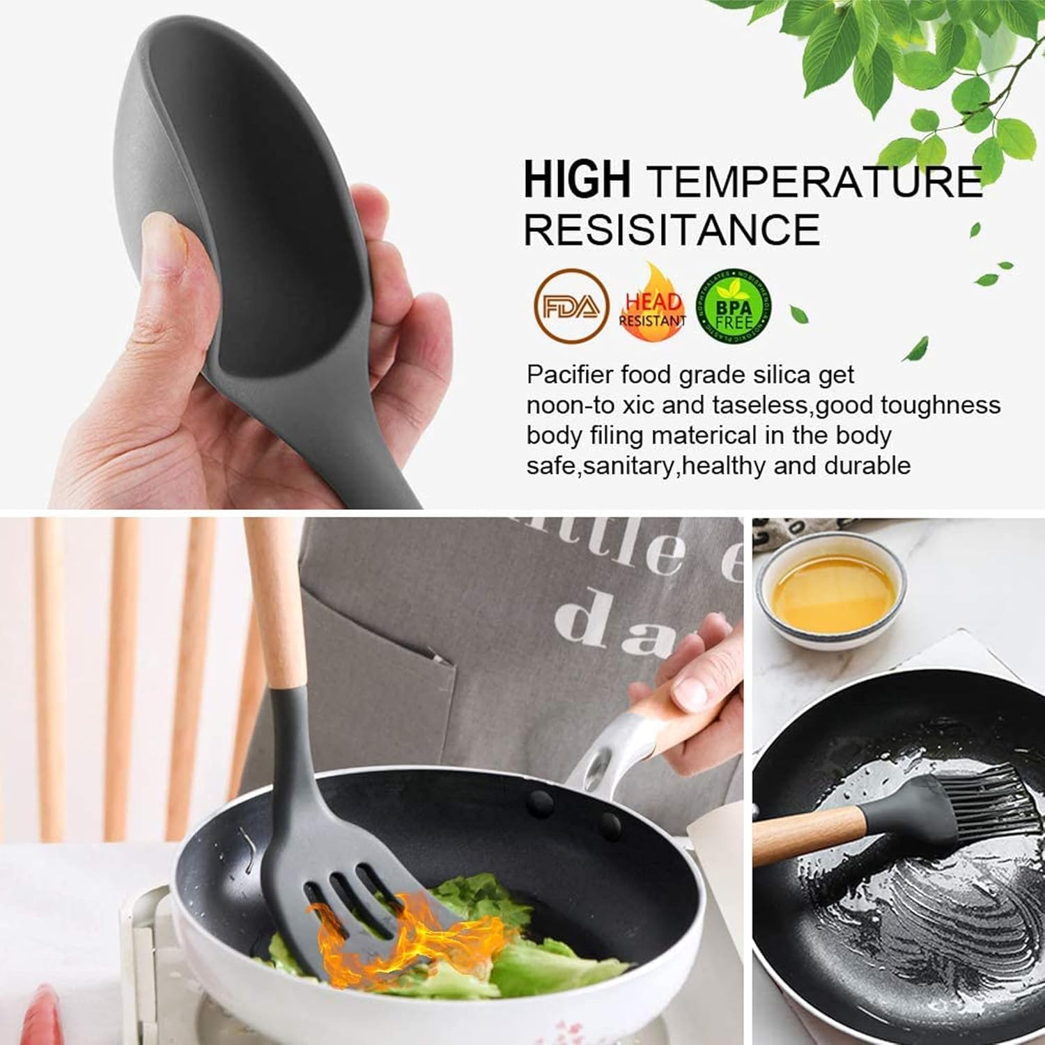 12-Piece Silicone Kitchen Utensil Set – Heat Resistant & BPA-Free