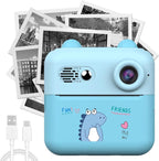 Kids Instant Print Camera | 50MP, 1080P HD, Inkless Printing, 16x Zoom, 2.4" IPS Screen