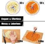 1.5L Manual Hand-Press Vegetable Chopper – Stainless Steel Food Cutter