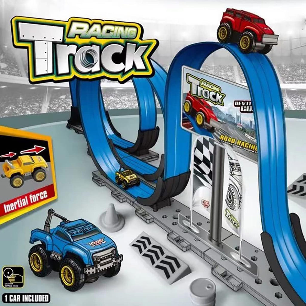 Magnetic Stunt Track Racing Car | Anti-Gravity, DIY Assembly, Inertia Return, Kids Toy