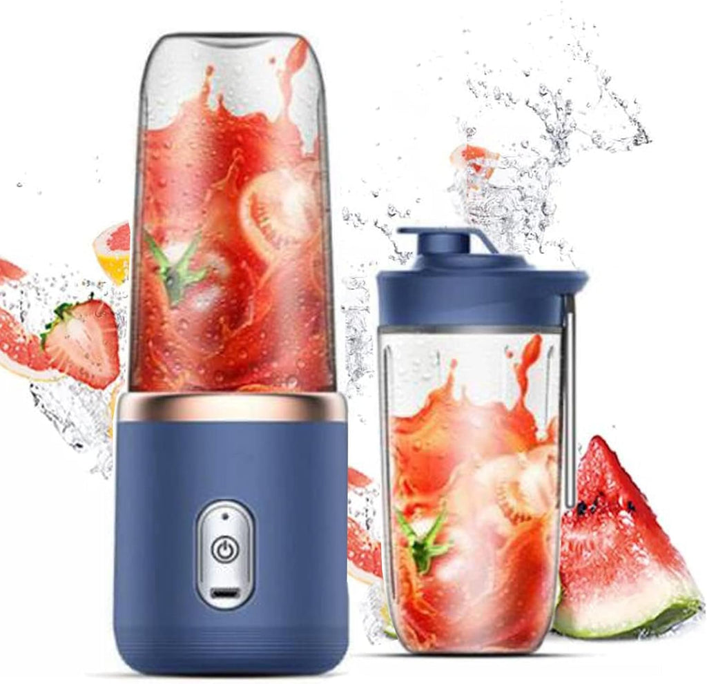 Mini Portable Blender & Juicer | 400ml, 6 Blades, USB Rechargeable, Smoothie Maker