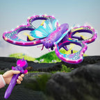 Mini Butterfly Drone for Kids – LED Lights, 360° Flips & Obstacle Avoidance