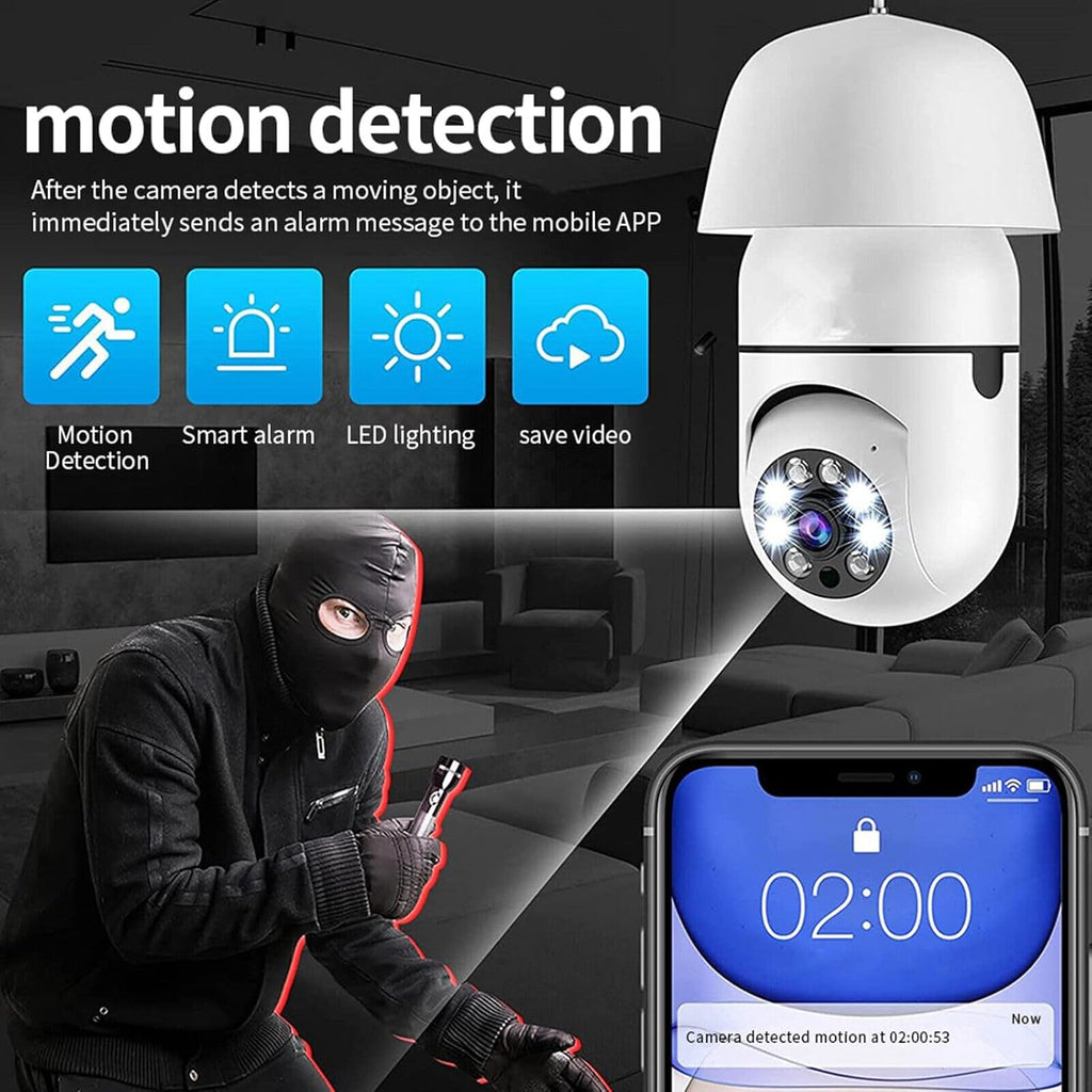 360° WiFi Panorama Security Camera – Smart Home CCTV Monitor