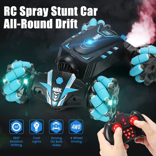4WD Gesture Sensor Stunt RC Car – 360° Rotating Off-Road with Lights