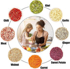 1.5L Manual Hand-Press Vegetable Chopper – Stainless Steel Food Cutter