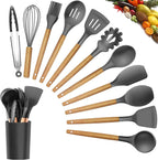 12-Piece Silicone Kitchen Utensil Set – Heat Resistant & BPA-Free