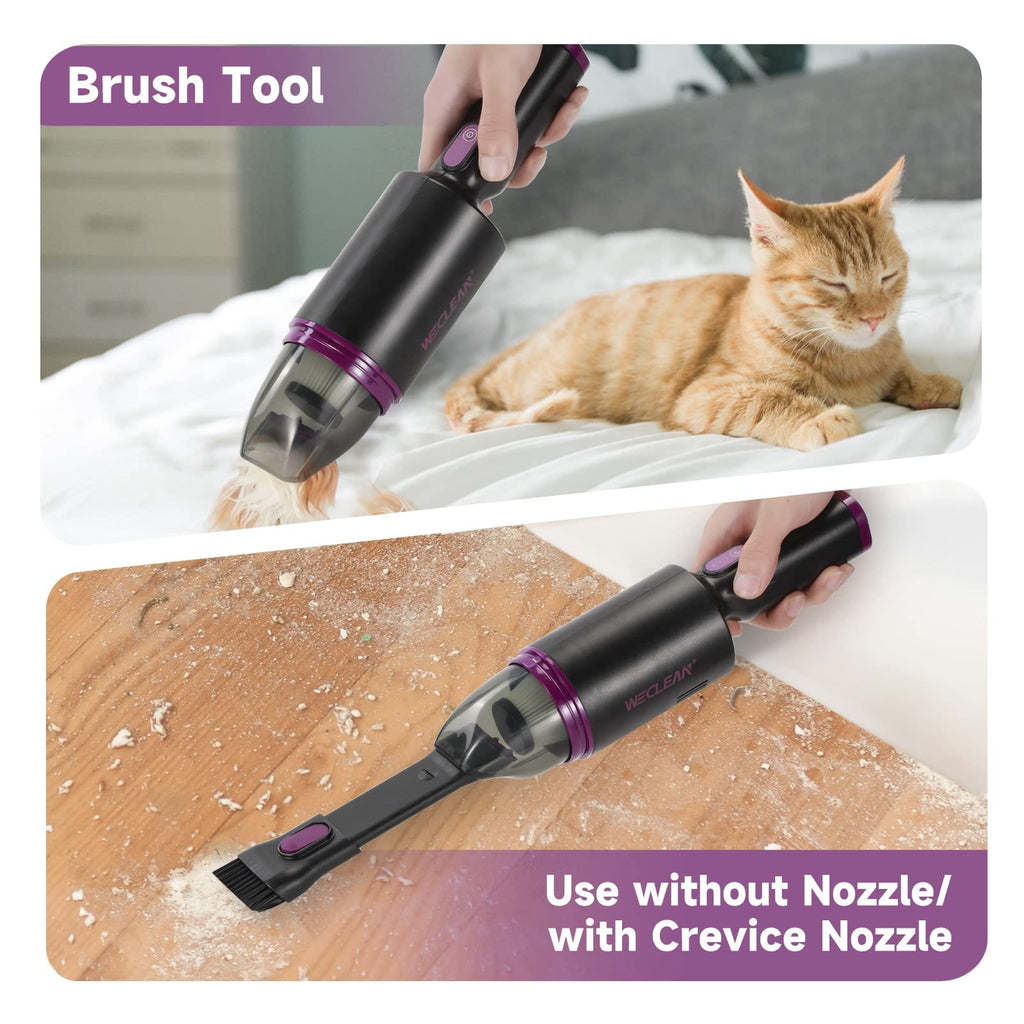 Handheld Vacuum Cleaner | 4000Pa, 60W, 2-in-1 Crevice Tool, Lightweight & Cordless