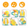 Duck Climbing Stairs Electric Track Toy | LED Lights, Music, 9 Ducks, Age 9 Months+